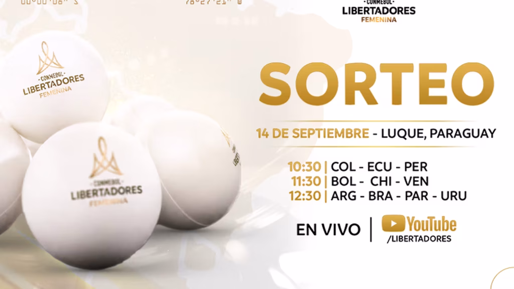 Conmebol define data de sorteio da fase de grupos da Libertadores Feminina 2026 Conmebol define data de sorteio da fase de grupos da Libertadores Feminina 2026