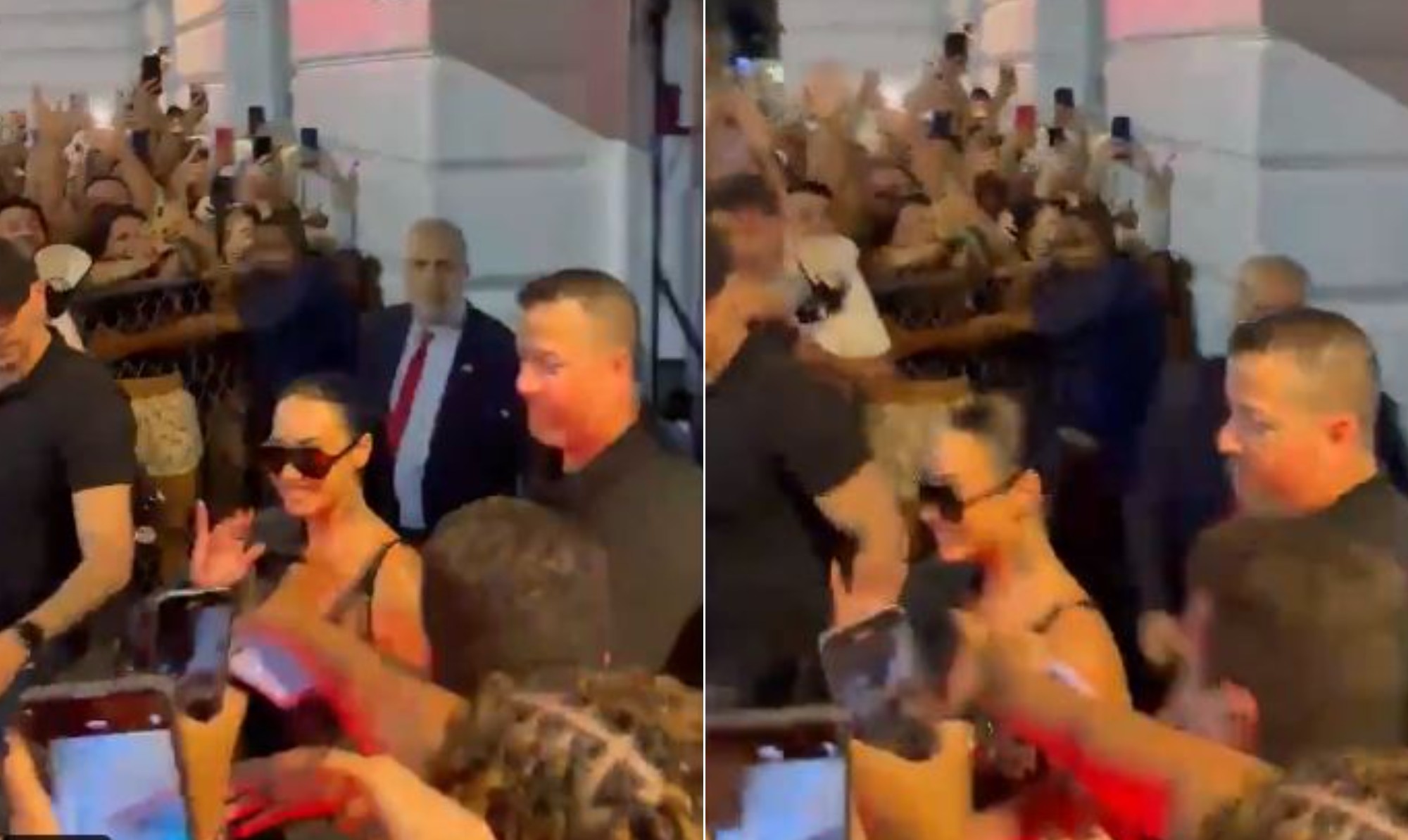 Antes do Rock in Rio, Demi Lovato é tietada por fãs no Copacabana Palace