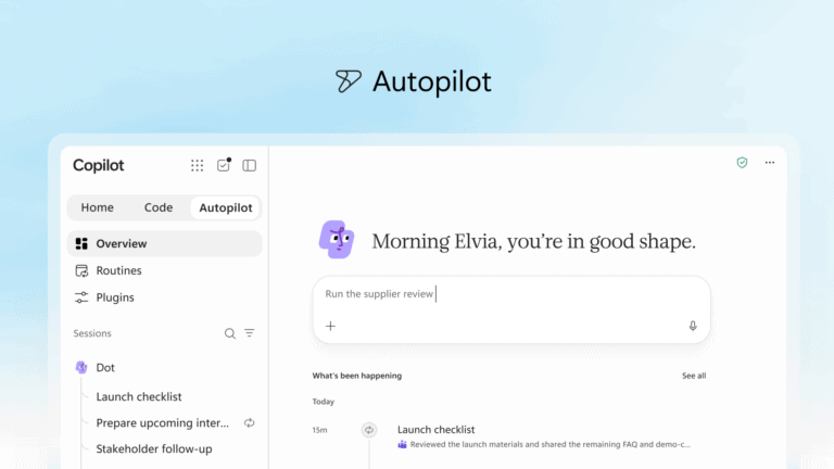 Novo Copilot da Microsoft reúne chat, código e agentes de IA em um único aplicativo de trabalho Novo Copilot da Microsoft reúne chat, código e agentes de IA em um único aplicativo de trabalho